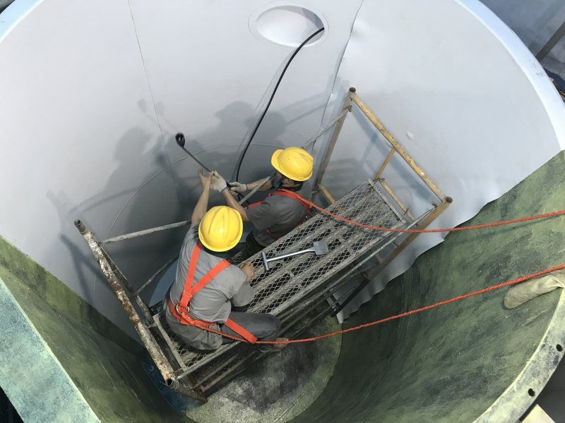 某國有大型稀土集團(tuán)公司現(xiàn)場(chǎng)鋼襯四氟項(xiàng)目